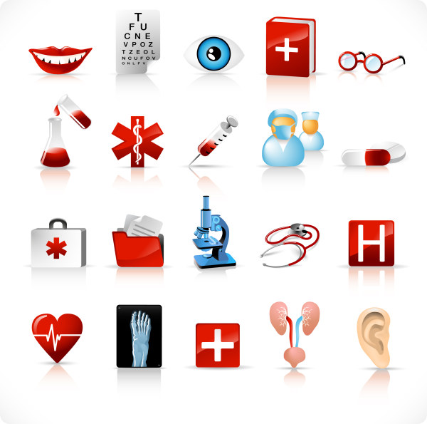 Different Medical Tools icons vector medical icons icon different   