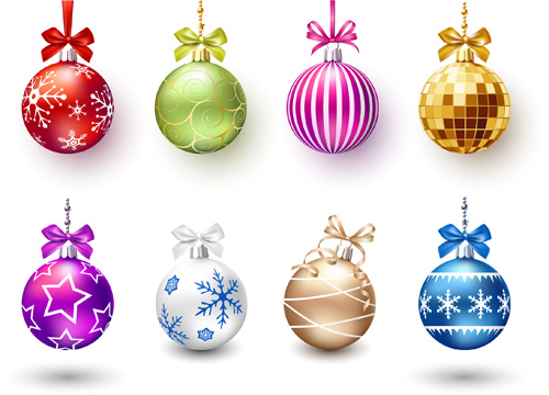 Beautiful christmas balls shiny vector 03 shiny christmas beautiful balls   