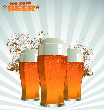 Creative Beer poster design vector 08 poster design poster creative beer   