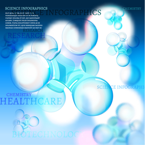 Science with healthcare infographic template vector 06 template science infographic healthcare   