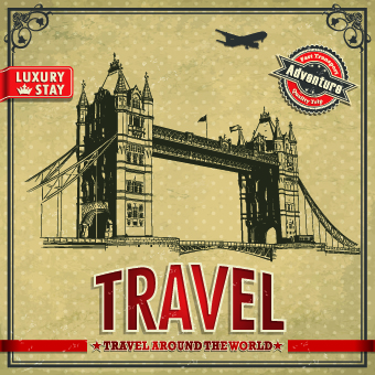 Vintage style Travel poster design vector 03 Vintage Style vintage style poster design poster   