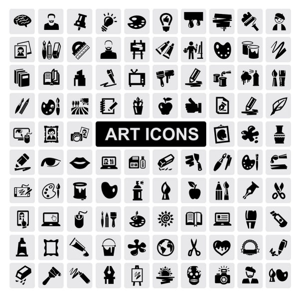 Huge collection of Black and white icons vector 13 Huge collection black and white black   