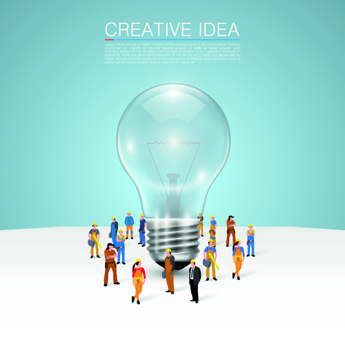 Business team creative vector illustration set 05 vector illustration team creative business   
