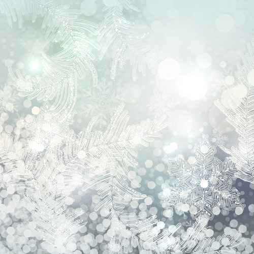 Beautiful snowflake blurs christmas background vector 03 snowflake christmas blurs beautiful background   