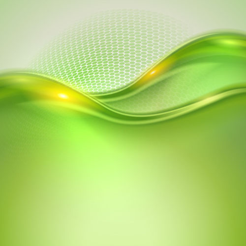 Abstract wavy green eco style background vector 16 wavy green eco background abstract   