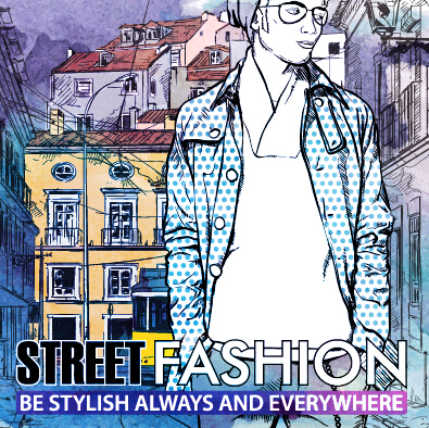 Street stylish everywhere hand drawing background vector 23 stylish street Hand drawing background   