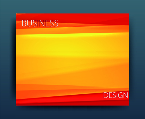 Multicolor abstract business cover design vector 03 multicolor cover business abstract   