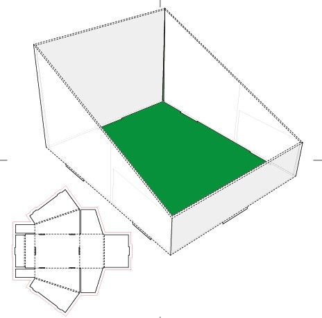 Paper package box print template vector 04 template vector template print paper package   