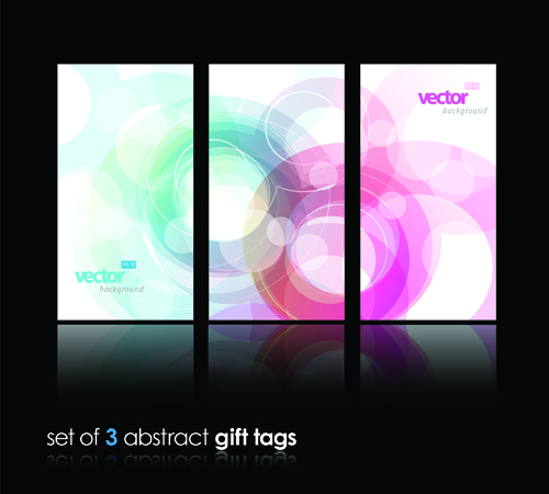 Abstract Gift tags Cards design vector graphic 02 gift cards card abstract   