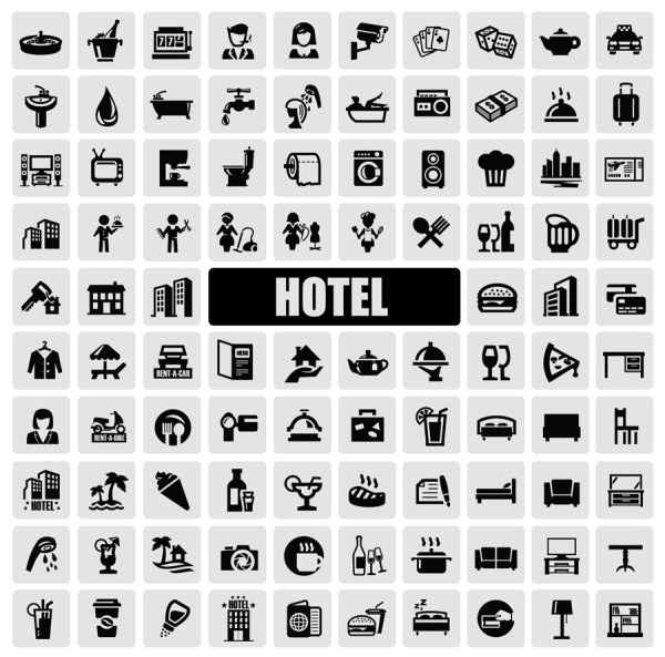 Huge collection of Black and white icons vector 12 icons icon Huge collection black and white   