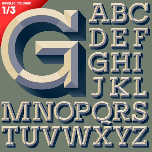 Creative Alphabets design vector set 11 creative alphabet   