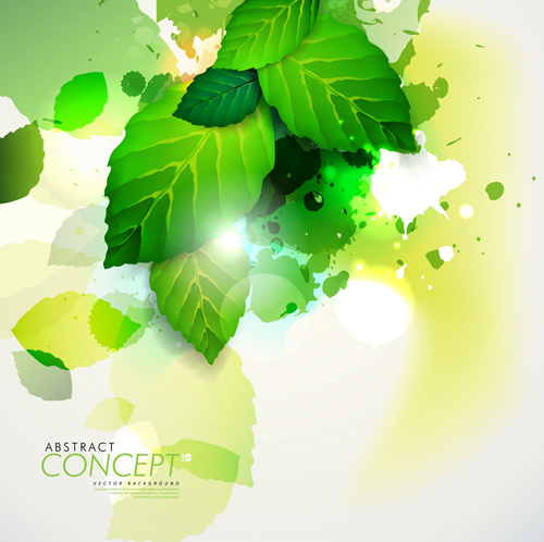 Green leaves concept background elements vector 05 leaves leave green elements element concept background concept   