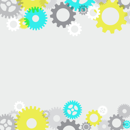 Colored gear with white background vector white gear colored background vector background   