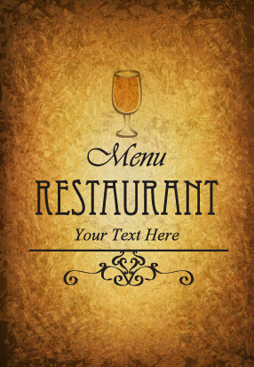 Classical style restaurant menu cover graphics 03 restaurant menu cover classical   