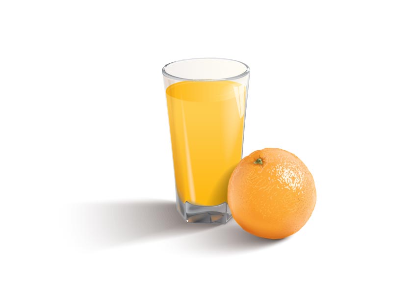Orange juice and orange vector material range orange juice orange material   