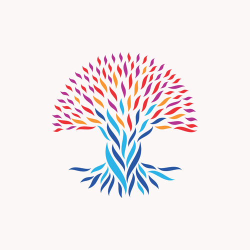 Creative tree logo vector graphics 01 tree logo   