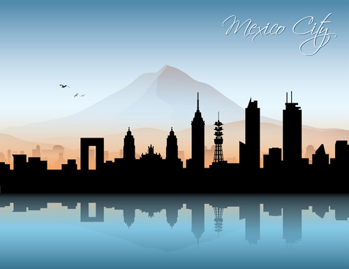 Famous cities silhouette creative vector 08 silhouette famous creative cities   