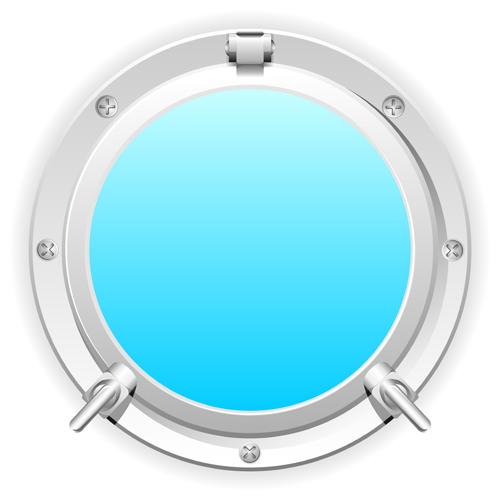 Steel porthole elements vector background 01 steel porthole elements element   