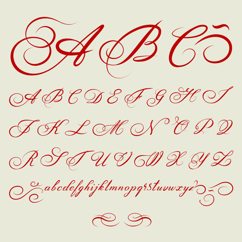 Creative Alphabets design vector set 06 creative alphabet   