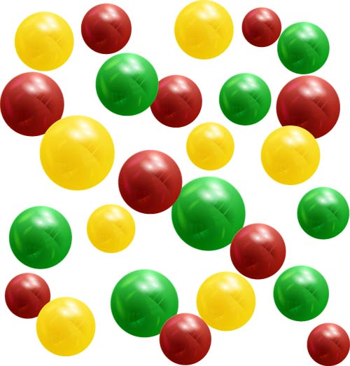 Colorful balls design element vector set 01 colorful balls   