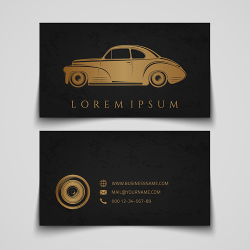 Creative car business cards vector 01 creative cards car business   