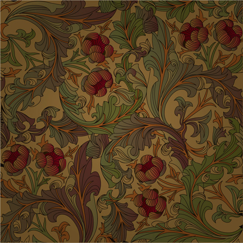 Set of ornate Floral Patterns vector 03 patterns pattern ornate floral pattern floral   