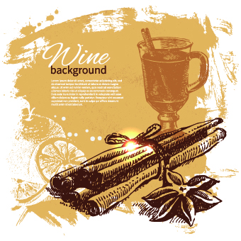 Retro style wine background vector 05 Retro style Retro font background vector background   