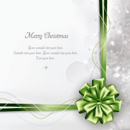 2015 Merry Christmas bow greeting cards vector 02 merry christmas greeting christmas cards bow   