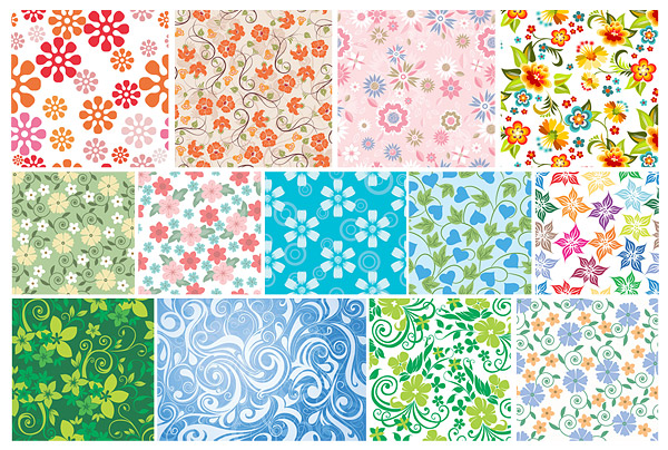 commonly used Decorative pattern 5 practical fashion pattern pattern Lovely flowers background lovely background   