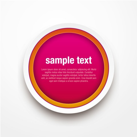 Creative color button background set vector creative color button   