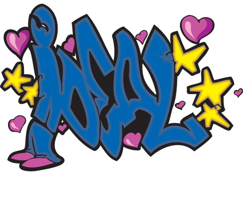 Funny graffiti alphabet design vector 14 graffiti funny alphabet   