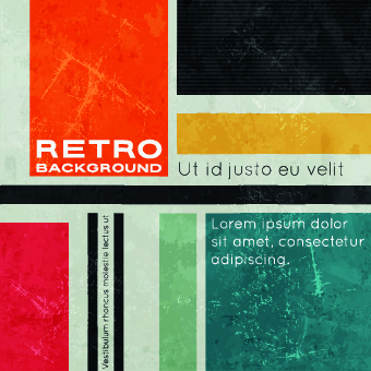 Retro style grunge vector background 02 Vector Background Retro style Retro font grunge background   
