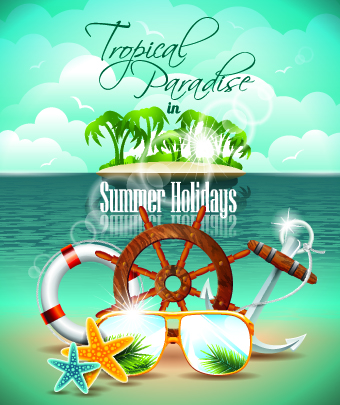 Summer holiday flyer template vector 02 template vector template summer holiday   