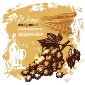 Retro style wine background vector 02 Retro style Retro font background vector background   