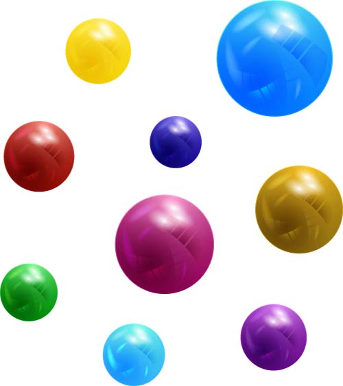 Colorful balls design element vector set 03 colorful balls   