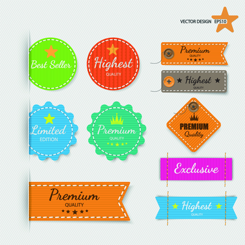 Creative discount banner and sticker vector sticker discount creative banner   