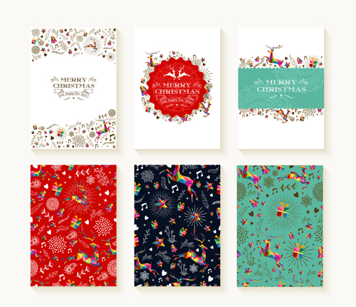 Christmas seamless pattern with cards vector 02 seamless pattern christmas cards   