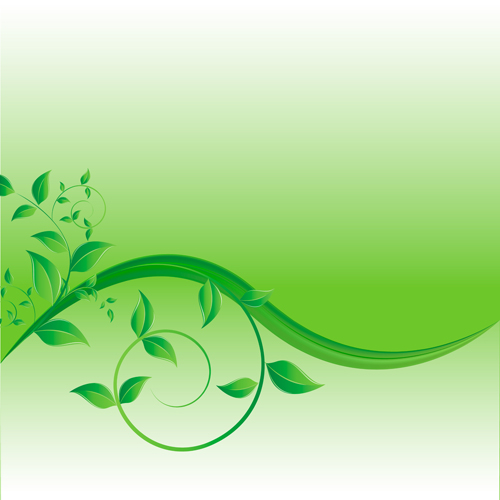 Green leaves wave creative background vector wave leave green leaves Creative background beautiful nature   