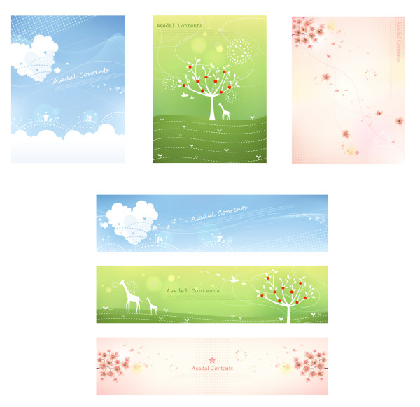 Elegant floral banner vector vector floral elegant design banner   