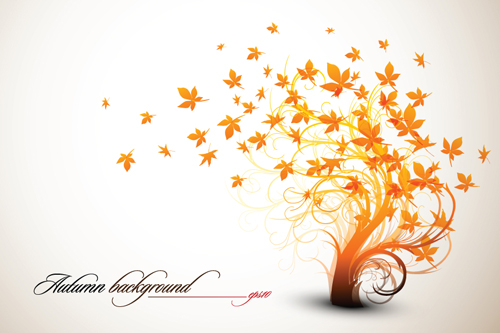 Set of Leaf fall vector backgrounds vector 01 leaf Fall   