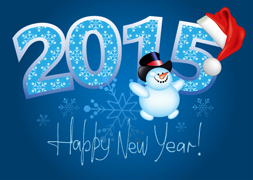 Happy new year and 2015 xmas blue bakground xmas new year happy 2015   