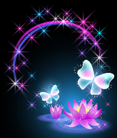 Beautiful butterflies with flowers vector background 02 flowers butterflies beautiful background   