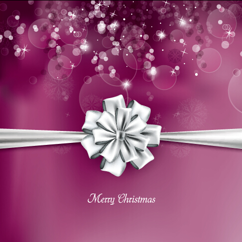 2015 Merry Christmas bow greeting cards vector 03 merry christmas christmas cards bow   