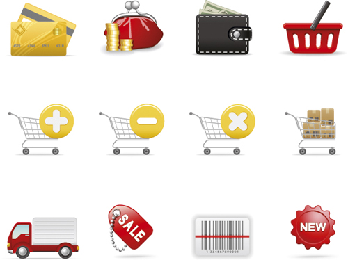 Different Shopping icon mix vector graphic 04 shopping mix icon different   
