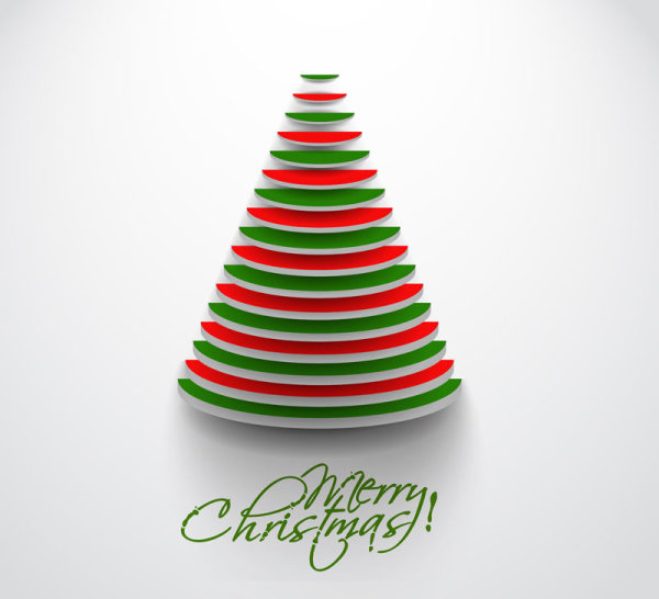 Paper cut Christmas tree design vector 16 tree paper cut christmas tree christmas   
