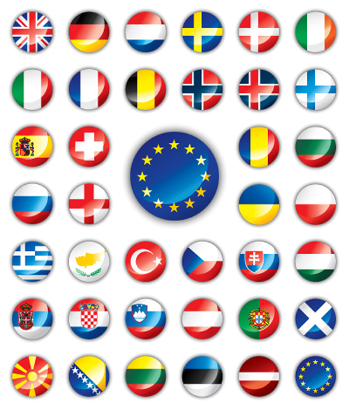 Set of World Flags Icons mix design vector 02 world icons icon flags flag   