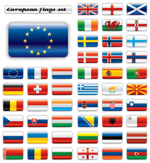 Set of World Flags Icons mix design vector 04 world icons icon flags flag   