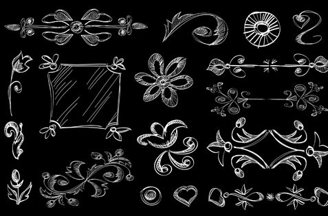 Set of Vintage Borders designs elements vector 04 vintage elements element borders   