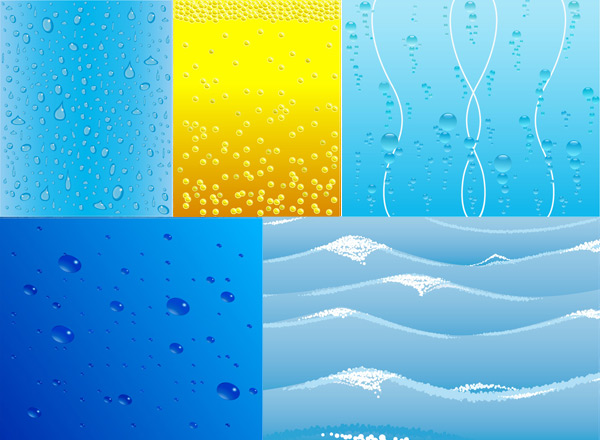 Water related background vector wave bubble   