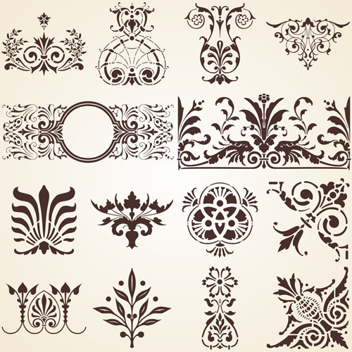 Vintage Royal ornaments design elements vector 03 royal ornaments ornament elements element calligraphic   